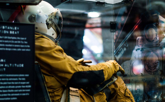 Astronaut in chair