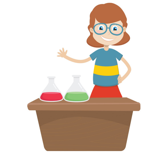 illustration of teacher waving at you the reader